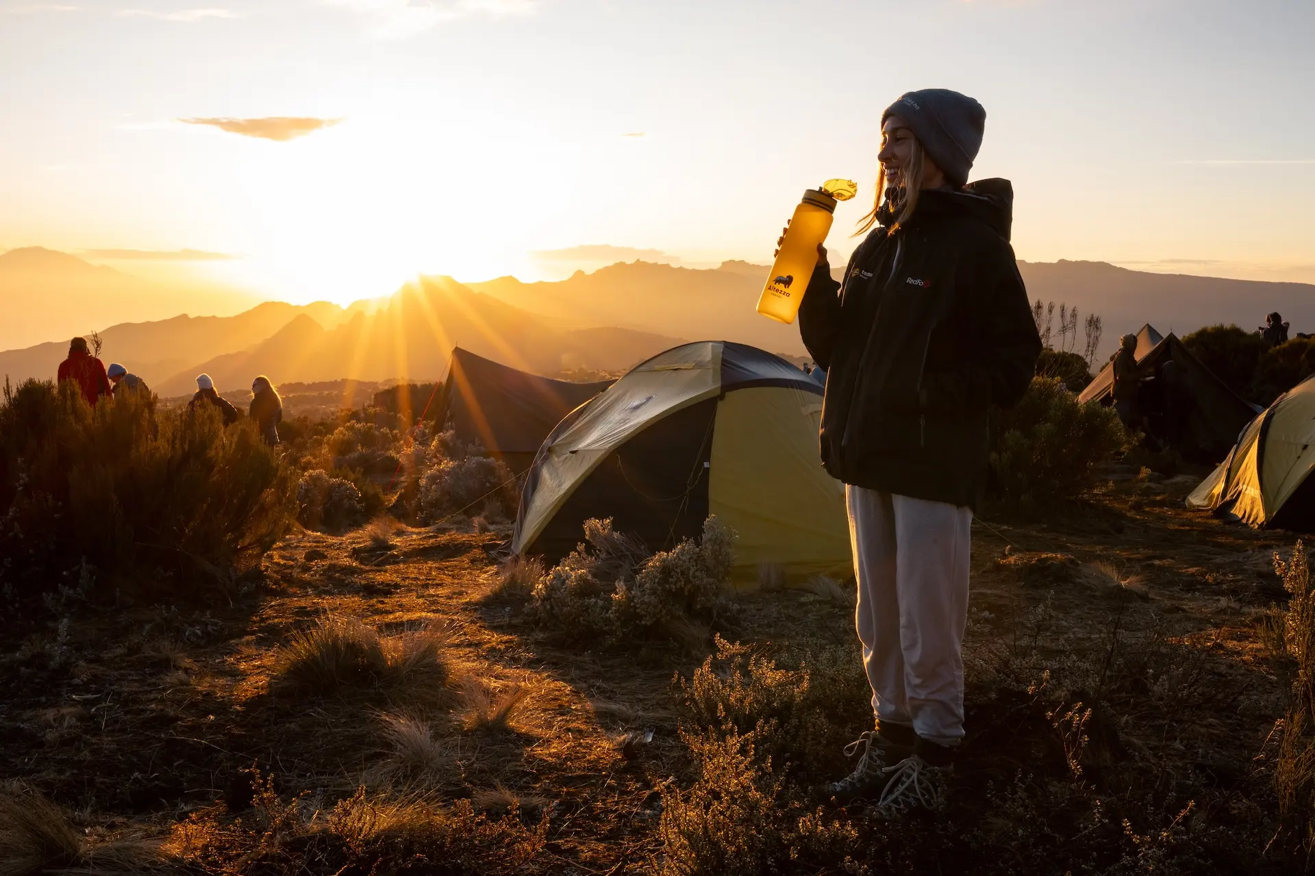 A hiker on an Altezza Travel expedition