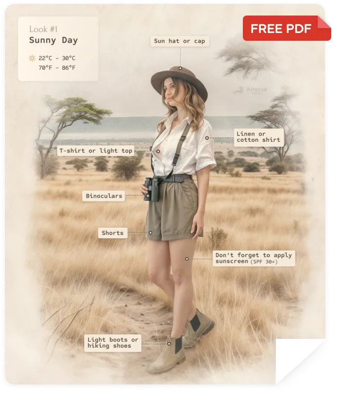 Safari Packing List in PDF