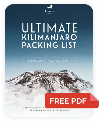 Get your PDF Kilimanjaro Packing List