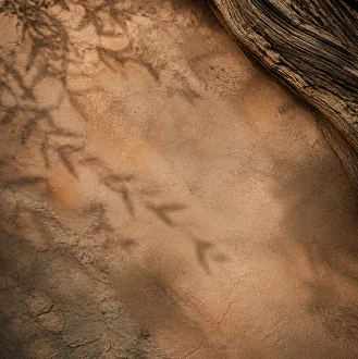 Shadows of acacia branches on a textured wall Shadows of acacia branches on a textured wall