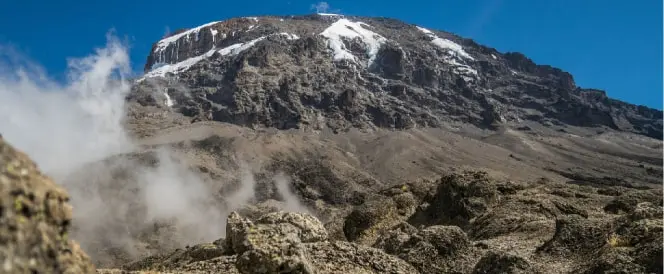 Trekking from Horombo Hut to Kibo Hut