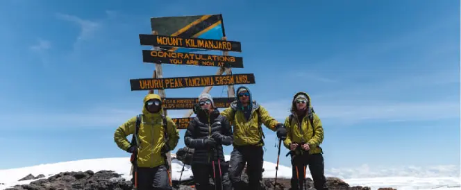 Trekking from School Hut to Crater Camp