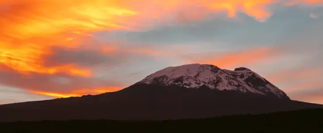 Trekking from Simba camp to Kikilewa Camp